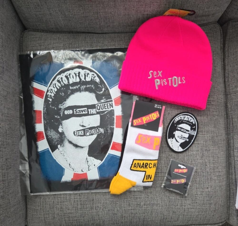 Sex Pistols 5-Piece Punk Rock Memorabilia Merch Collection Brand New Condition